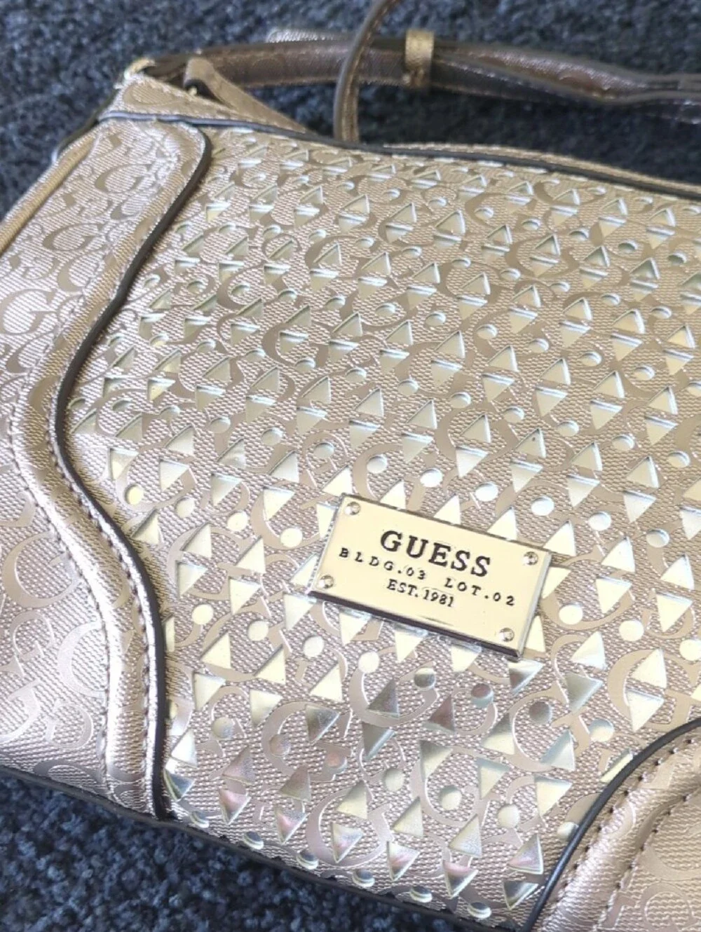 GUESS Metallic Silver Bag